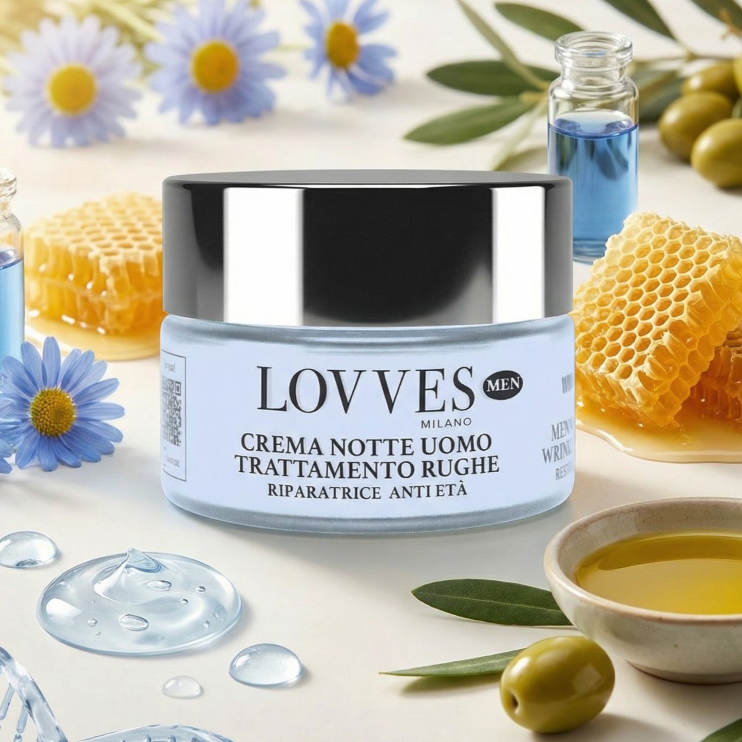 Crème Nuit Homme Traitement des Rides